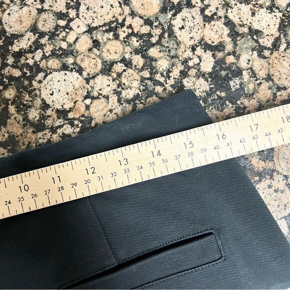 Anthropologie Pants Womens The Essential Slim Black Pockets Cargo Mid Rise Sz 10 - Picture 3 of 6